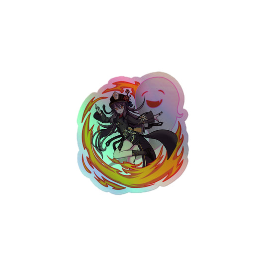 Firey Funeral Director Holographic stickers